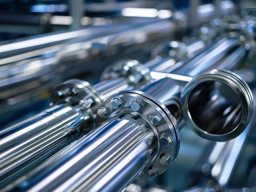 Componenti metallici dopo finiture superficiali di cromatura Verona