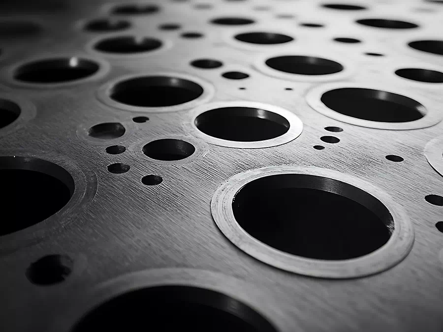 Lamiera dopo processo di punzonatura conto terzi Verona